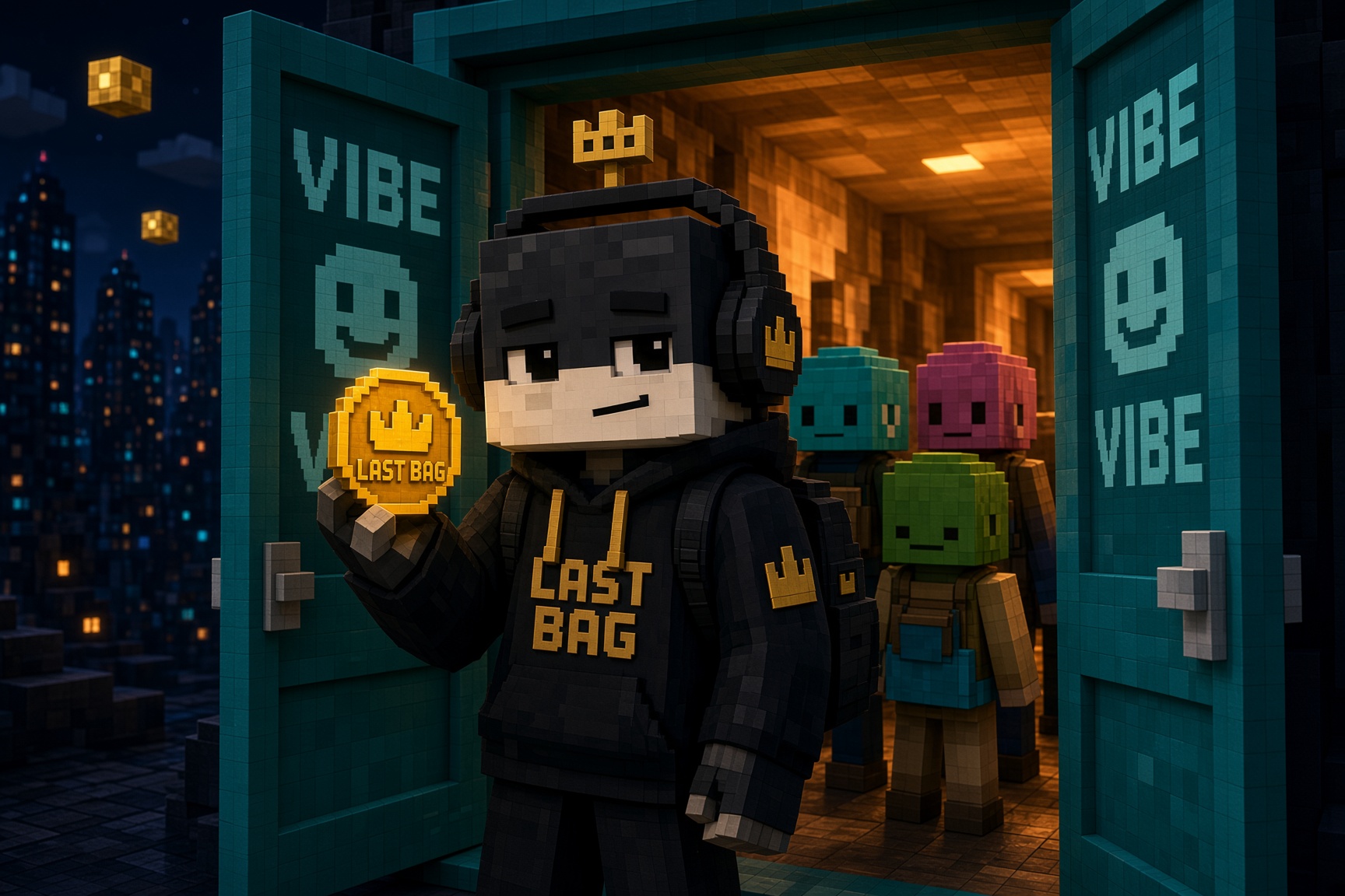 Inside the door with the people I build with